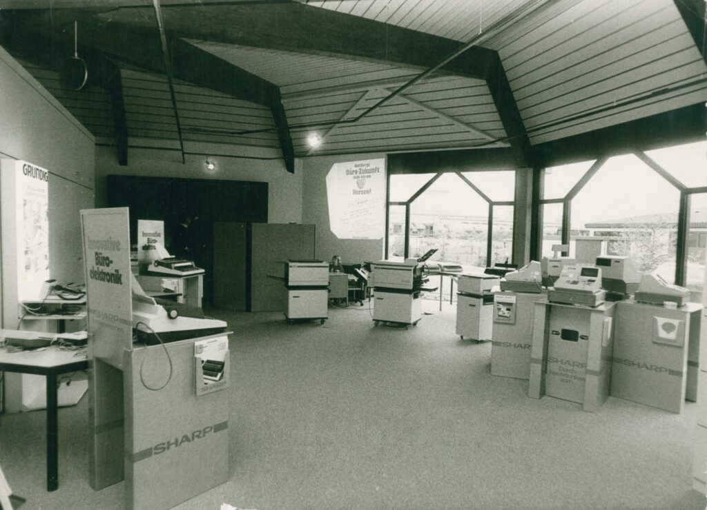 Historisches Bild vom ehemaligen Verkaufsraum